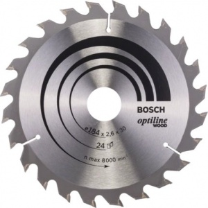 Bosch optiline wood lama per sega circolare 184x30 mm per legno 2608640610 - dettaglio 1