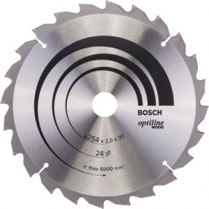 Bosch optiline wood lama per troncatrice 254x30 mm per legno 2608640434 - dettaglio 1