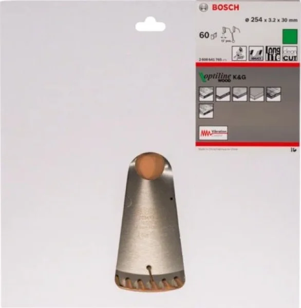 Bosch optiline wood lama per troncatrice 254x30 mm per legno 2608641765 - dettaglio 2