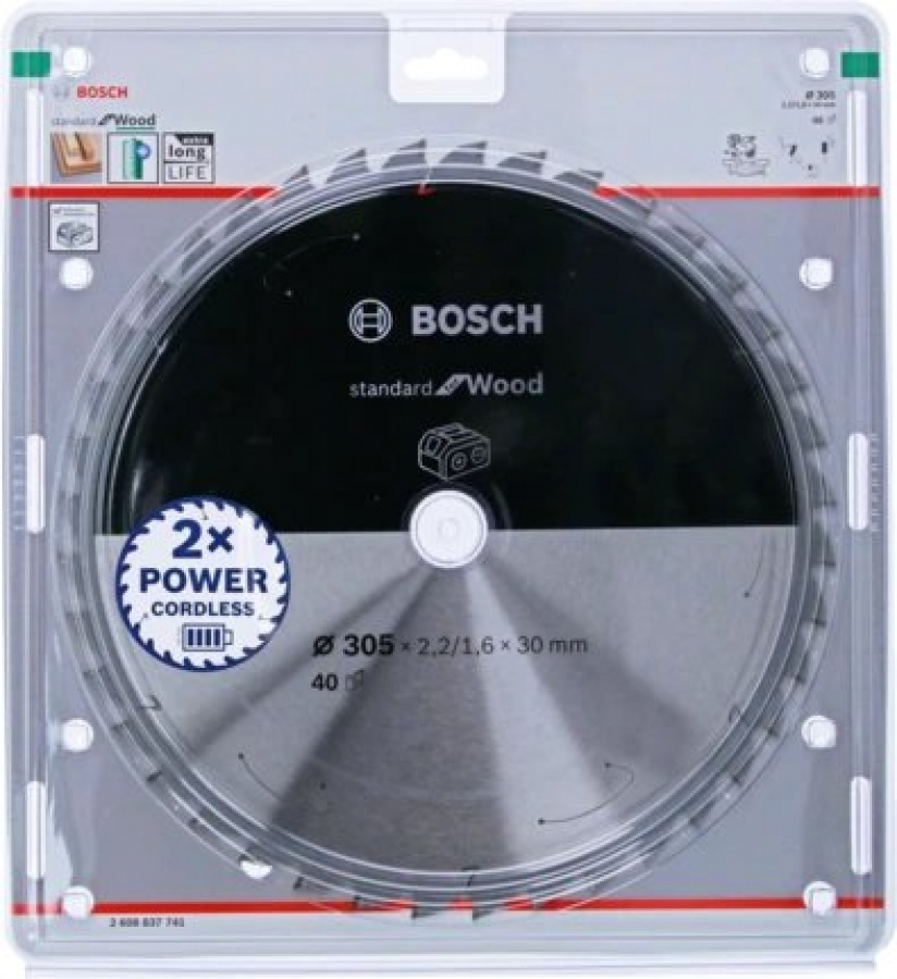 Bosch standard for wood lama per troncatrice 305x30 mm per legno 2608837741 - dettaglio 2