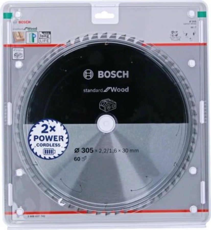 Bosch standard for wood lama per troncatrice 305x30 mm per legno 2608837742 - dettaglio 2