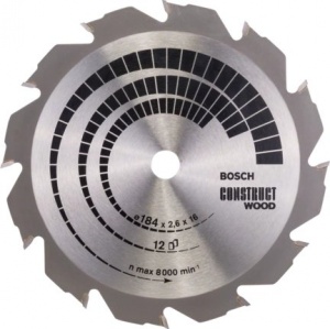 Bosch standard for construct wood lama per sega circolare 184x16 mm per legno chiodato 2608641200 - dettaglio 1