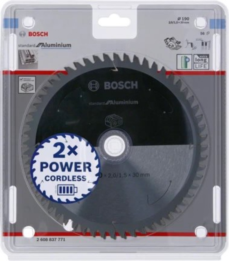 Bosch standard for aluminium lama per sega circolare 190x30 mm per alluminio 2608837771 - dettaglio 2