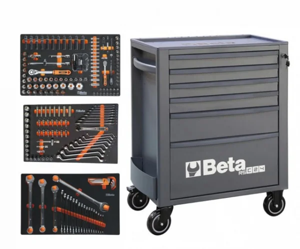 Beta RSC24/6-A Cassettiera antracite con assortimento in termoformati 249 Pz.