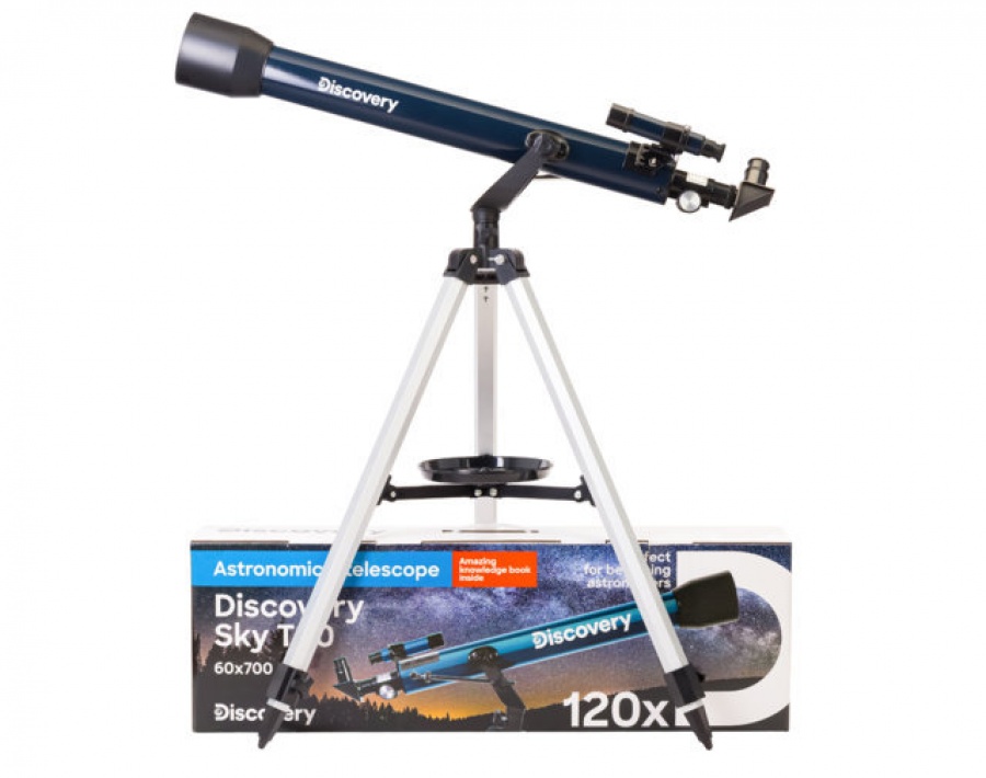 Discovery sky t60 telescopio rifrattore con libro educativo 79241 - dettaglio 3