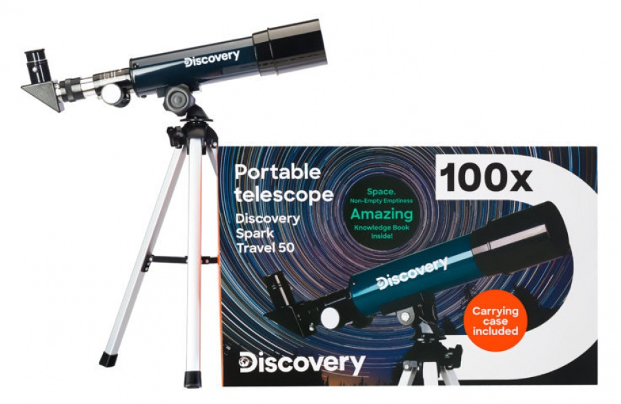 Discovery spark travel 50 telescopio rifrattore acromatico con custodia e libro 79277 - dettaglio 3