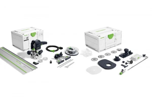 Festool OF 1010 REBQ-FS-Set+Box Fresatrice verticale 1010 W con binario e frese