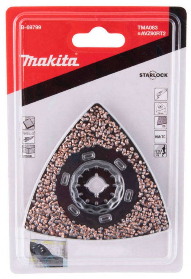 Makita b-69799 tma083 platorello abrasivo per utensile multifunzione starlock - dettaglio 3