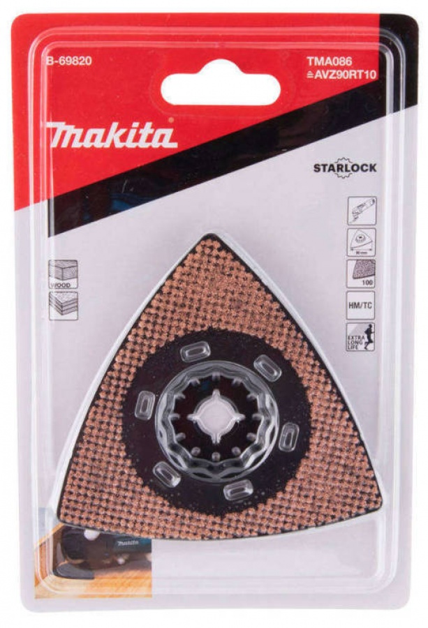 Makita b-69820 tma086 platorello abrasivo per utensile multifunzione starlock - dettaglio 3