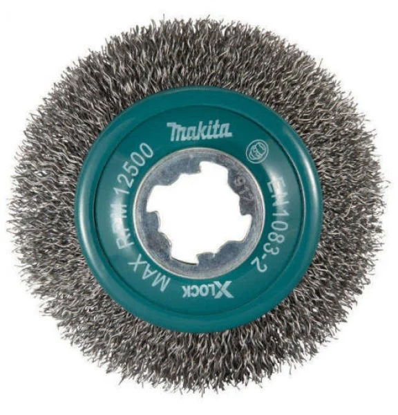 Makita d-73449 spazzola a ruota smussata 100 mm x-lock per acciaio - dettaglio 2