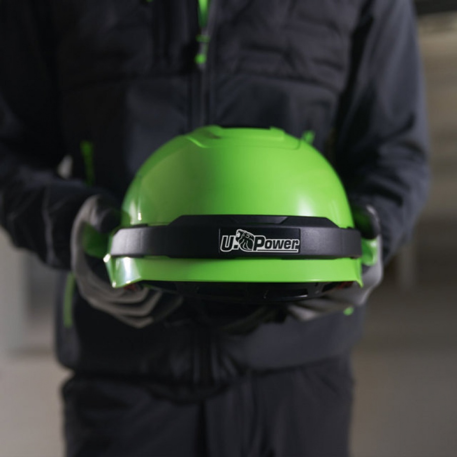 U-power antares casco di protezione da lavoro verde fluo hs001vf - dettaglio 2