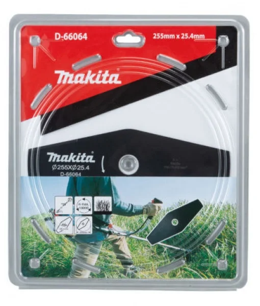 Makita d-66064 lama in metallo a 2 denti per decespugliatore - dettaglio 2