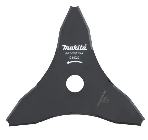 Makita d-66020 lama in metallo a 3 denti per decespugliatore - dettaglio 1