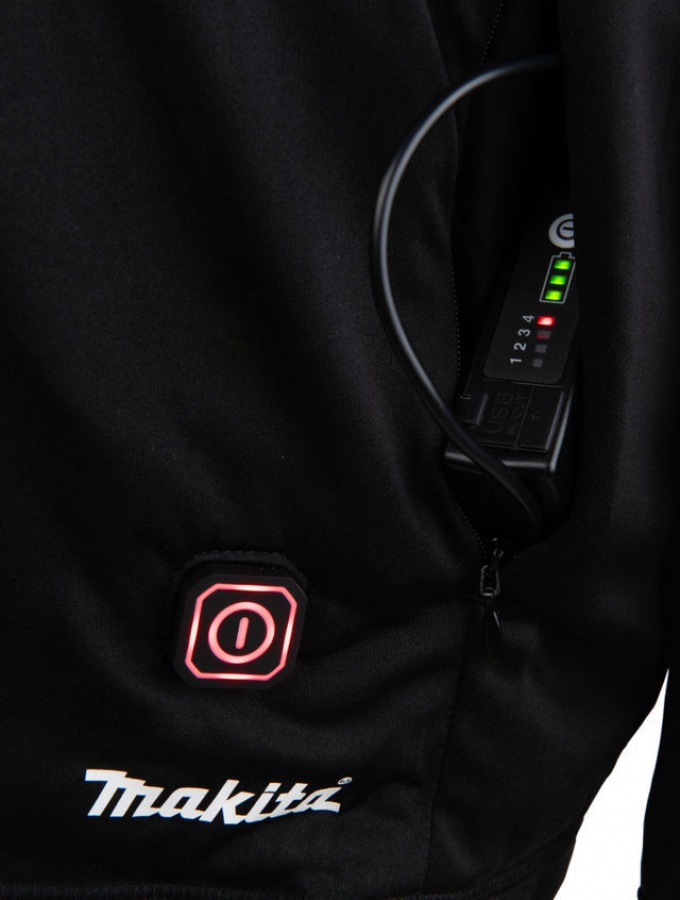 Makita dcx200a maglia termica girocollo cxt - lxt con powerbank - dettaglio 4