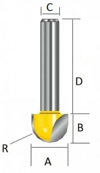 Makita  fresa a raggio concavo - dettaglio 2