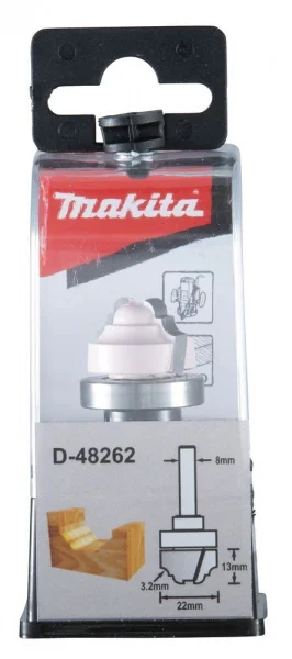 Makita  fresa ad ogiva classica con gambo 8 mm - dettaglio 2