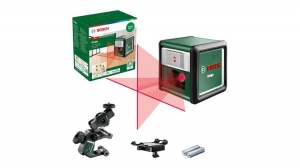 Bosch hobby quigo iii livella laser multifunzione per squadri a 2 linee rosse 0603663503 - dettaglio 1