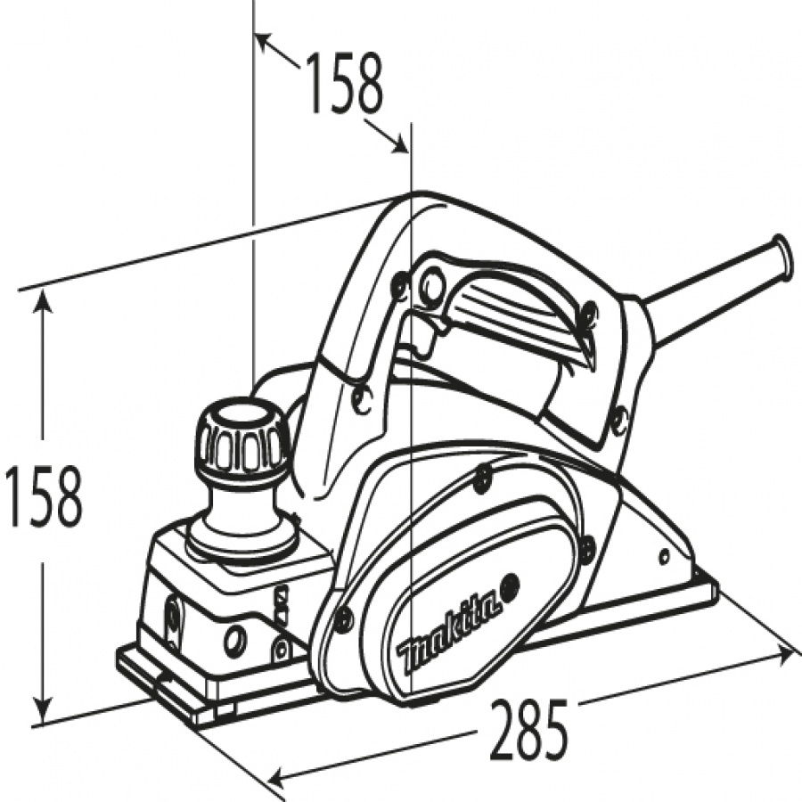 Disegno Pialla 620W Makita KP0800K mm. 82