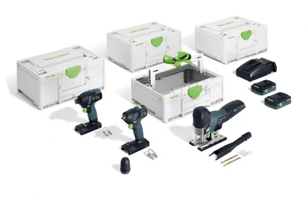 Festool TID 18/TXS 18/PSC 420/TB 137 Combo Set di elettroutensili a batteria 18 V per montaggi