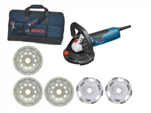Bosch KIT GBR 15 CAG Kit levigatrice per calcestruzzo con tazze diamantate - 06159975H0