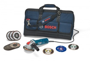 Bosch KIT GWX 750-115 Kit smerigliatrice angolare X-Lock con dischi 115 mm - 0615997611