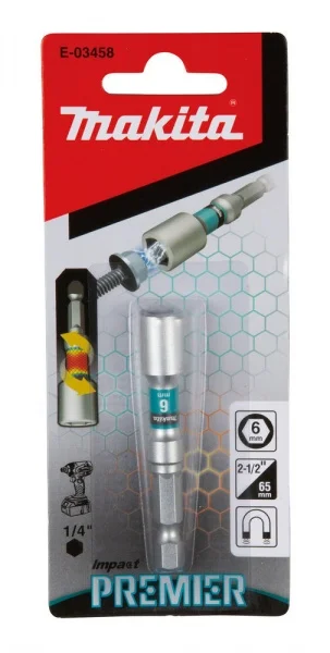 Makita  inserto esagonale 1/4 premier impact torsion 65 mm - dettaglio 3