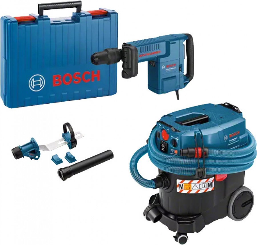 Bosch GSH 11 E + GAS 35 M AFC + GDE MAX Set martello demolitore ed aspirapolvere professionale - 0615A5004L