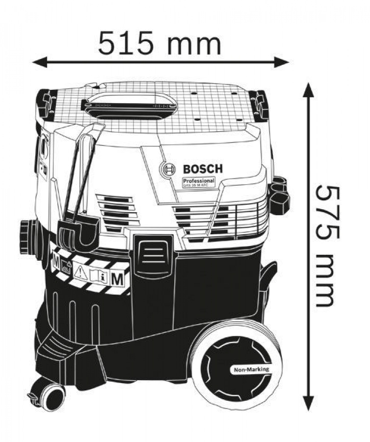 Bosch GTR 55-225 + GAS 35 M AFC Set levigatrice con aspiratore professionale - 0615A5005A