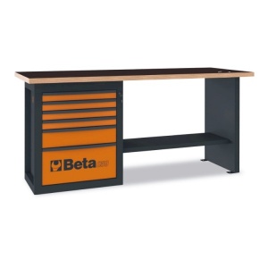 Beta c59a banco da lavoro endurance arancione con cassettiera 059000011 - dettaglio 1