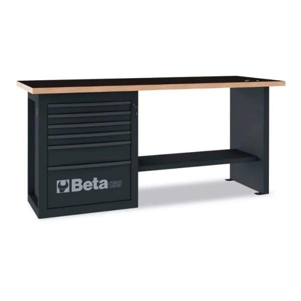 Beta c59a banco da lavoro endurance antracite con cassettiera 059000031 - dettaglio 1