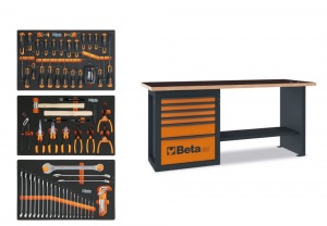 Beta C59A Banco da lavoro Endurance Orange con assortimento 90 Pz. - 059000911