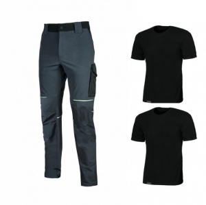 U-power kit primavera pantalone world con due magliette linear - dettaglio 1