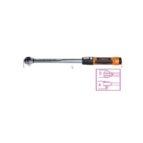 Beta 666-lbf.ft/30 chiave dinamometrica zero-reset 1/2" a scatto 50 - 230 lbf.ft 006660783 - dettaglio 4