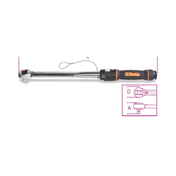 Beta 666hs/5 chiave dinamometrica 3/8" anticaduta 10 - 50 nm 006664705 - dettaglio 2
