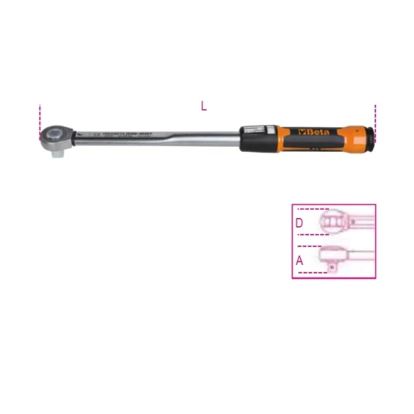 Beta 667/40 chiave dinamometrica zero-reset 3/4" a cricchetto semplice 80 - 400 nm 006670740 - dettaglio 5