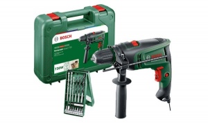 Bosch hobby universalimpact 730 + set trapano avvitatore a percussione 730 w con accessori 15 pz. 0603313402 - dettaglio 1