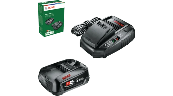 Bosch Hobby Starter Set Batteria 18 V 2,5 Ah con AL 1830 CV