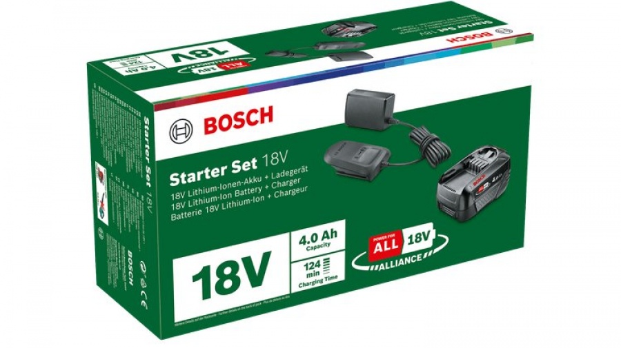 Bosch hobby starter set batteria 18 v 4,0 ah con al 18v-20 1600a024z5 - dettaglio 3