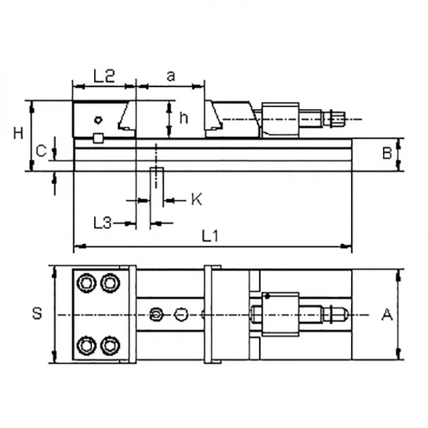 Fervi m011/150/210 morsa di precisione 150x210 mm - dettaglio 2