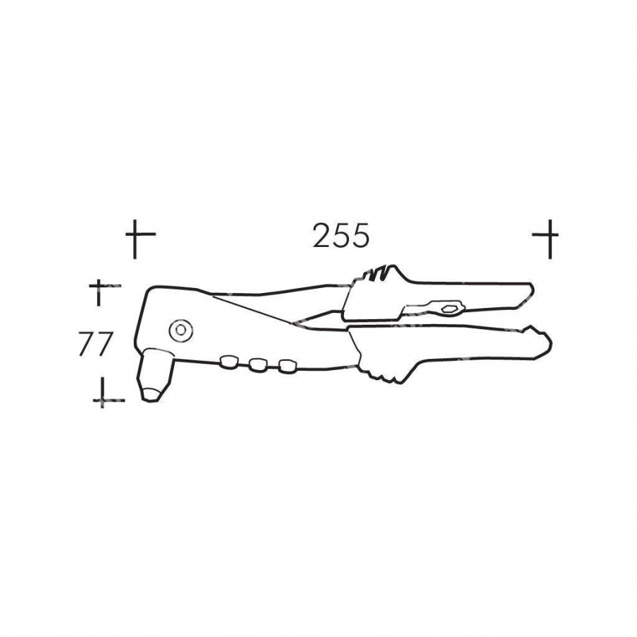 Rivit riv5 rivettatrice manuale per rivetti a strappo 2,4 - 4,8 mm r1639800 - dettaglio 2