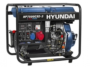 Hyundai 65223 generatore trifase full power a diesel 4,5 kw - dettaglio 1
