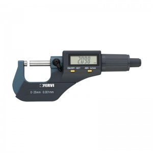 Fervi m021/00/25 micrometro digitale elettronico 0 - 25 mm - dettaglio 1
