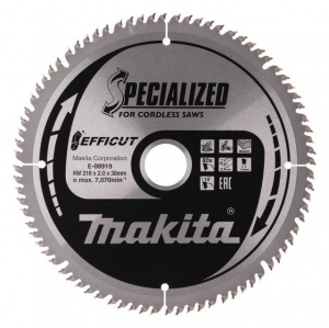 Makita e-08919 efficut lama tct per troncatrici 216x30 mm per legno - dettaglio 1