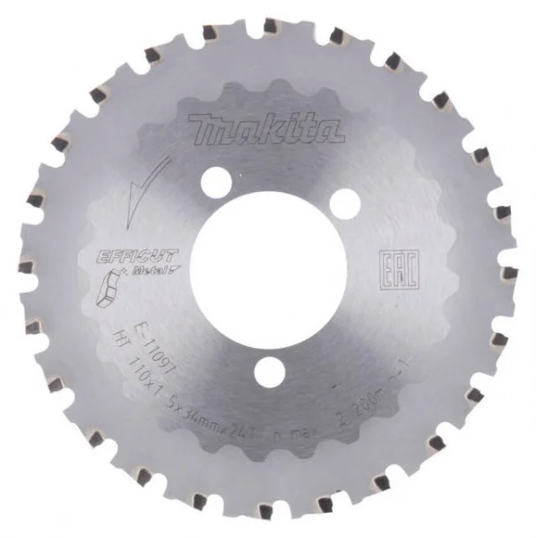 Makita e-11097 efficut lama tct 110x34 mm da metallo per tagliatondini dsc251 - dettaglio 1