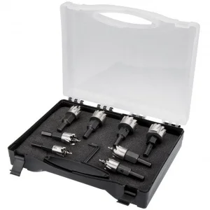 Fervi f015/008s set di seghe a tazza hss per metallo 8 pz. - dettaglio 1