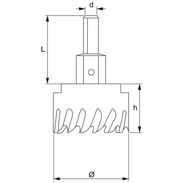 Fervi p076 sega a tazza con taglienti hm per edilizia - dettaglio 4