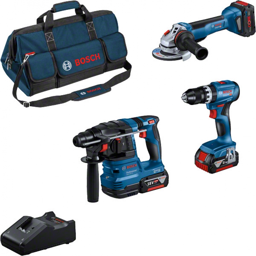 Bosch 0615A5004C Kit elettroutensili Brushless 18 V con batterie - 0615A5004C