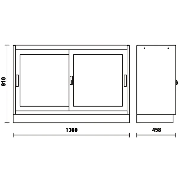 Beta c45pro 2.0 mat modulo fisso con due ante trasparenti 045000230 - dettaglio 3
