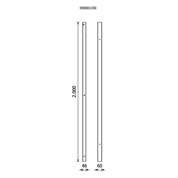 Beta rsc50 2.0 p/2mdx-sx coppia di montanti per pareti forate 050001352 - dettaglio 2