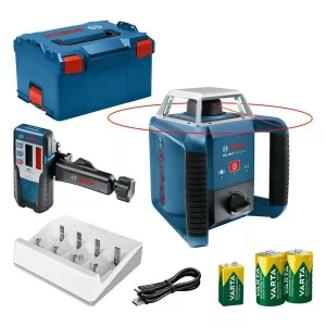 Bosch grl 400 h + lr 1 livella laser rotante con batterie ricaricabili varta 0601061806 - dettaglio 1